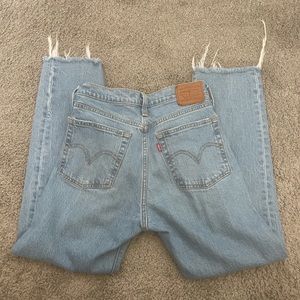 wedge straight ankle levi’s